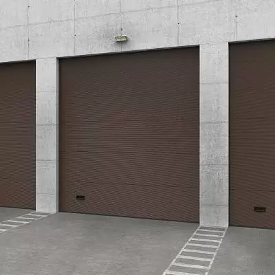 Ворота для производств и складов серии ProPlus Промышленные ворота цвет коричневый